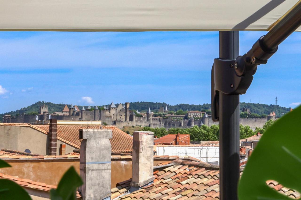Апартаменты La Terrasse Tapaja Vue Conciergeriedamecarcas Каркассон Экстерьер фото